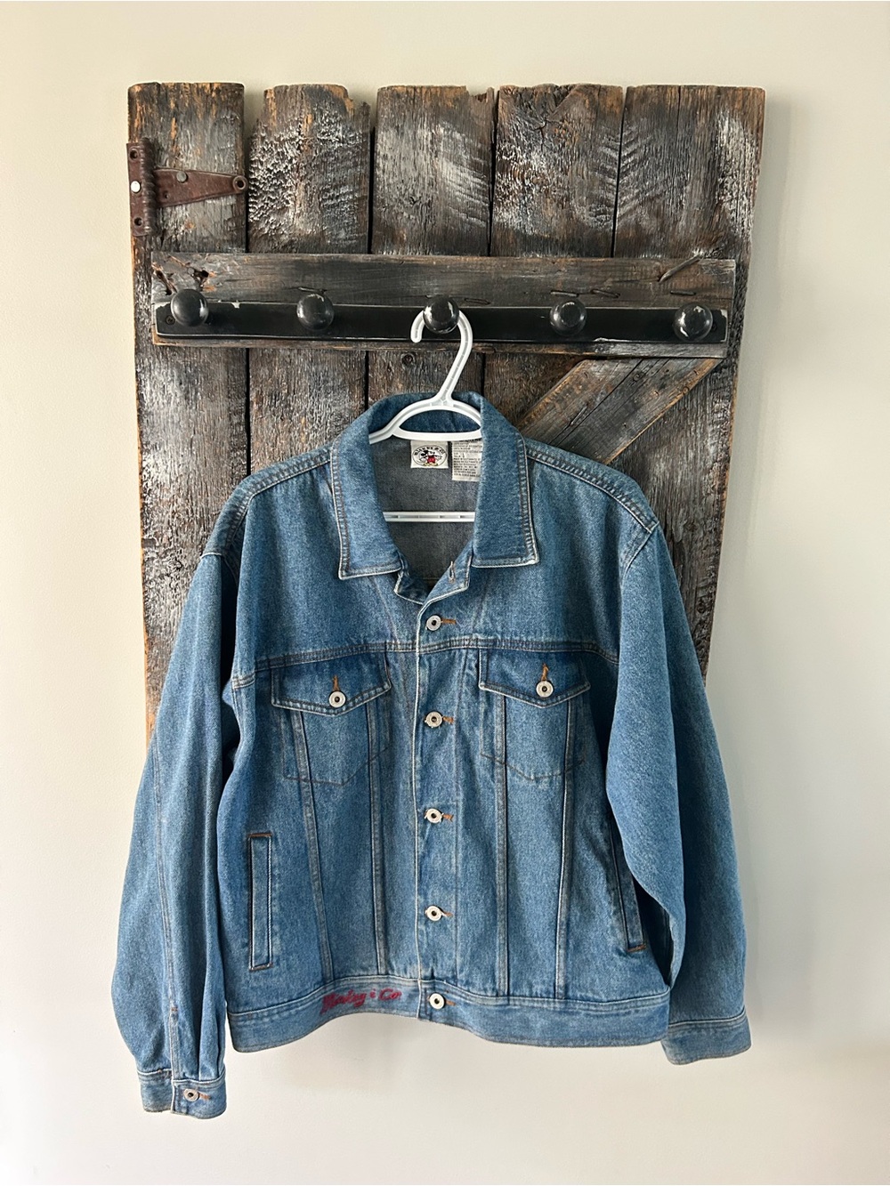 Men's Vintage Mickey & Co Classic Denim Jacket - Blue
